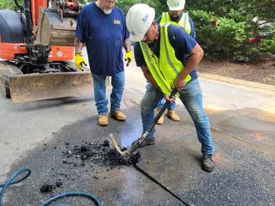 Asphalt Driveway Repair - Residential project in Camp Springs, MD