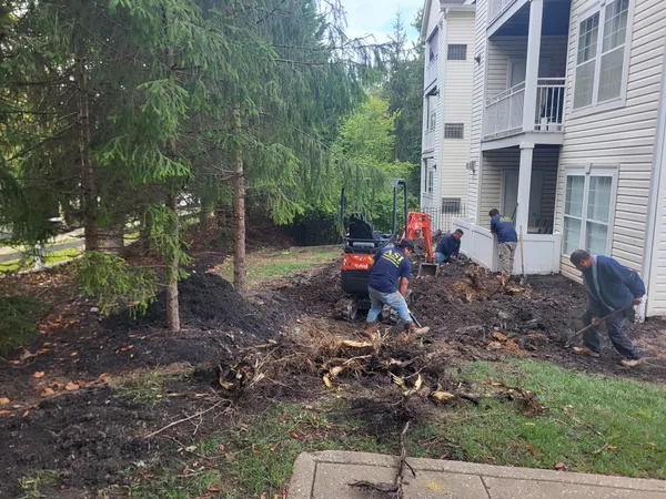 ASI team performing excavation work demonstrating our hands-on expertise