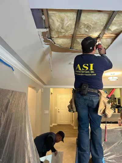Drywall Water Damage Repair - Commercial project in Silver Spring, MD